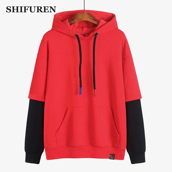 shifuren mens hoodies sweatshirt long sleeve patchwork cotton hip hop streetwear male casual hooded pullover tracksuit s-xxl, Black
shifuren mens hoodies sweatshirt long sleeve patchwork cotton hip hop streetwear male casual hooded pullover tracksuit s-xxl, Black