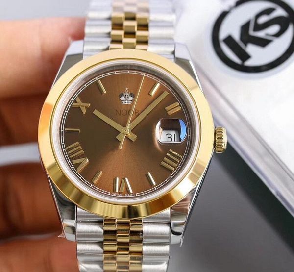 ks log orologio di lusso 41mm 2836 movement watches 316l fine steel folding buckle designer watches waterproof 100m, Slivery;brown
ks log orologio di lusso 41mm 2836 movement watches 316l fine steel folding buckle designer watches waterproof 100m, Slivery;brown