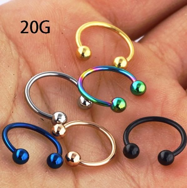 20g stainless steel nose ring hoop septum nose studs body jewelry piercing cartilage earring lip labret eyebrow rings, Silver
20g stainless steel nose ring hoop septum nose studs body jewelry piercing cartilage earring lip labret eyebrow rings, Silver