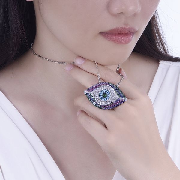 cross border wish selling european and american creative round necklace womens full diamond concentric round geometric clavicle chain fa, Silver
cross border wish selling european and american creative round necklace womens full diamond concentric round geometric clavicle chain fa, Silver