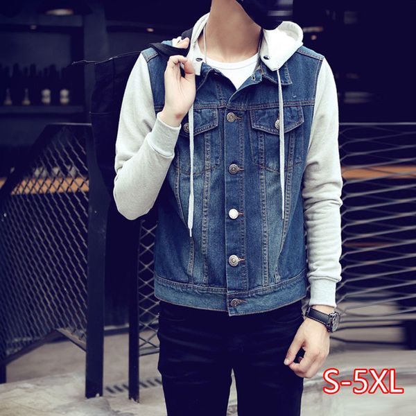 men's denim jacket korean denim jacket detachable hooded men's large size 2020, Black;brown
men's denim jacket korean denim jacket detachable hooded men's large size 2020, Black;brown