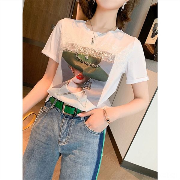 miuco design stitching printing comfortable all-match western style women's wear 2020 miuco design lace stitching printing comfortable, White
miuco design stitching printing comfortable all-match western style women's wear 2020 miuco design lace stitching printing comfortable, White