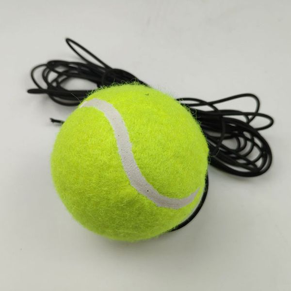 1pc Line Training Tennis Professional Rubber Tennis Ball High Resilience Durable Practice Ball School Club Competition Training