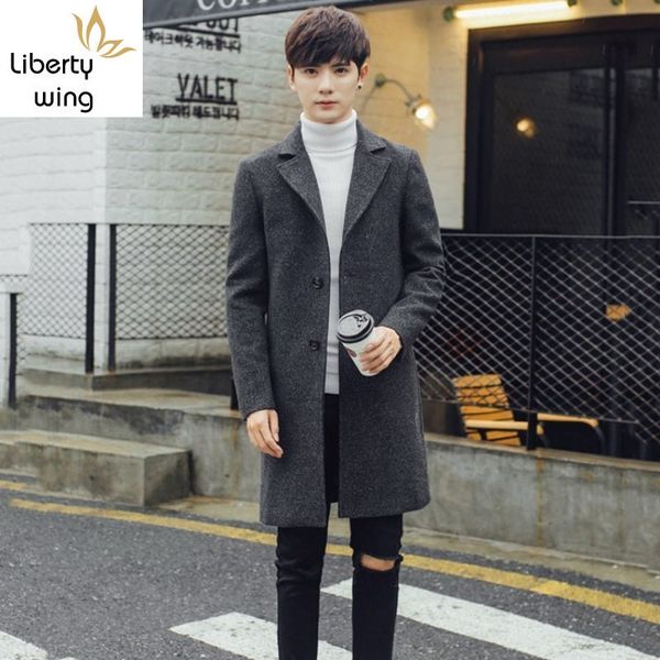 осень new long wool бленды пальто мужчин корейской моды тонкий однобортный шинель мужчины high street casual верхняя одежда плюс размер, Black
осень new long wool бленды пальто мужчин корейской моды тонкий однобортный шинель мужчины high street casual верхняя одежда плюс размер, Black