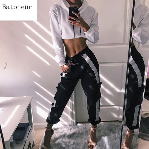 fashion reflective striped sweatpants women black high waist patchwork exercise long pants women casual streetwear pants, Black;white
fashion reflective striped sweatpants women black high waist patchwork exercise long pants women casual streetwear pants, Black;white