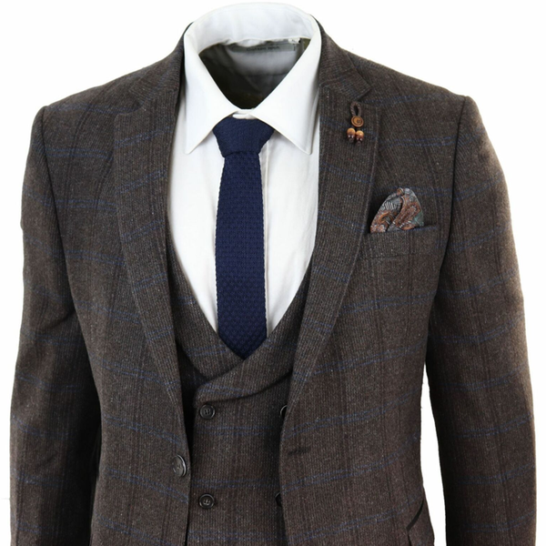 2020 handsome mens suits wool blend 3 piece brown costume homme tweed check style peaky blinders traje hombre, White;black
2020 handsome mens suits wool blend 3 piece brown costume homme tweed check style peaky blinders traje hombre, White;black