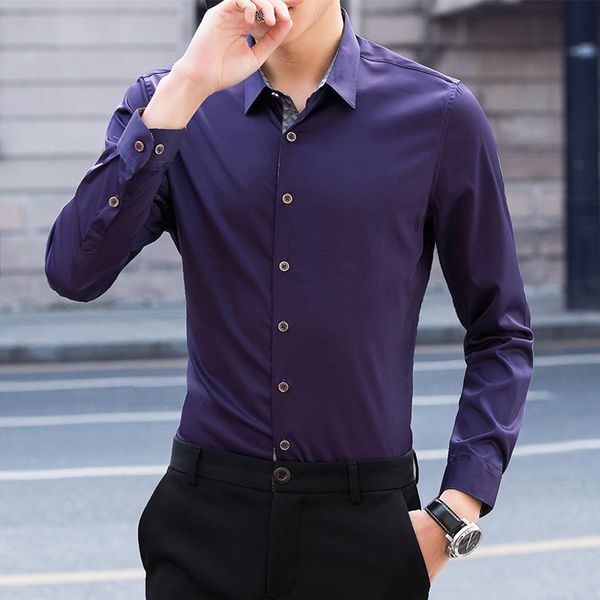 men shirt long sleeve twill solid formal business shirt brand man dress shirts, White;black
men shirt long sleeve twill solid formal business shirt brand man dress shirts, White;black