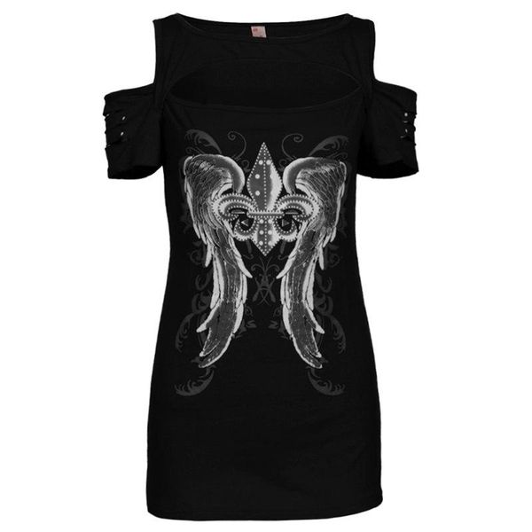 print summer punk fashion women t-shirts short sleeve hollow out print wings tee hole roupa mujer harajuku t-shirts female quality, White
print summer punk fashion women t-shirts short sleeve hollow out print wings tee hole roupa mujer harajuku t-shirts female quality, White