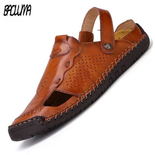 2020 summer men's sandals quality leather men's beach sandals comfortable outdoor male beach slippers slip-on soft men, Black
2020 summer men's sandals quality leather men's beach sandals comfortable outdoor male beach slippers slip-on soft men, Black