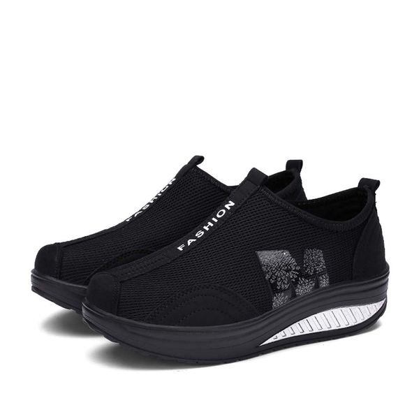 2019 new sports shoes fashion women mesh heightening shoes soft bottom rocking walking sneakers dropshipping sportschoenen, Black
2019 new sports shoes fashion women mesh heightening shoes soft bottom rocking walking sneakers dropshipping sportschoenen, Black