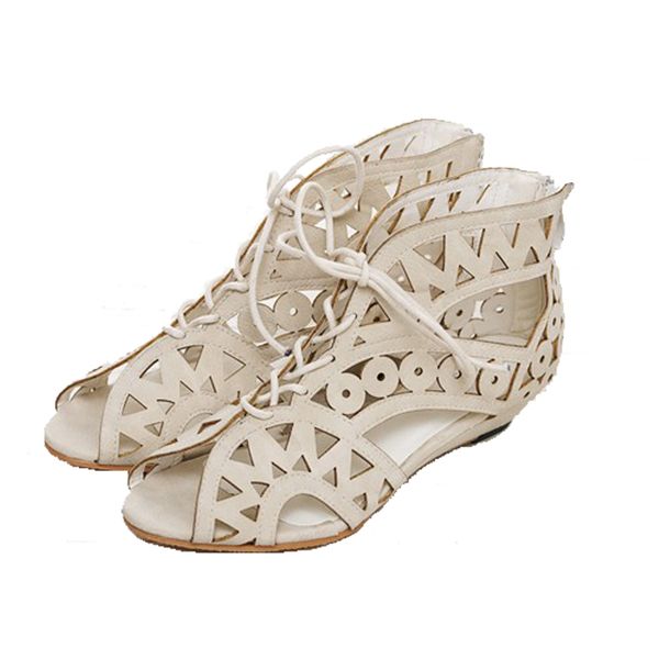 woman sandals summer hollow out back zipper gladiator sandals for ladies female low heel wedge shoes plus size footwear, Black
woman sandals summer hollow out back zipper gladiator sandals for ladies female low heel wedge shoes plus size footwear, Black
