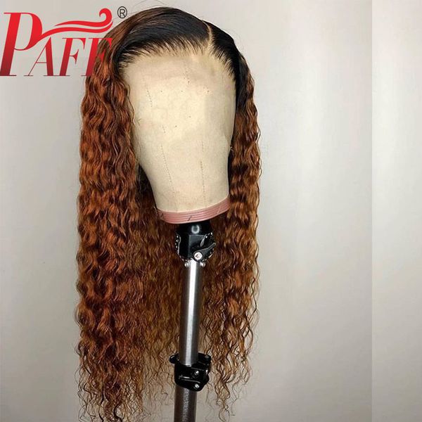 paff deep curly 13x4 lace front human hair wigs ombre color deep part two tone 1b 30 wig brazilian pre plucked remy, Black;brown
paff deep curly 13x4 lace front human hair wigs ombre color deep part two tone 1b 30 wig brazilian pre plucked remy, Black;brown
