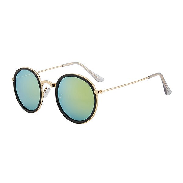 round sunglasses for men women alloy frame mirrored uv400 lens double bridge retro eyewear with cases and box 3448, White;black
round sunglasses for men women alloy frame mirrored uv400 lens double bridge retro eyewear with cases and box 3448, White;black