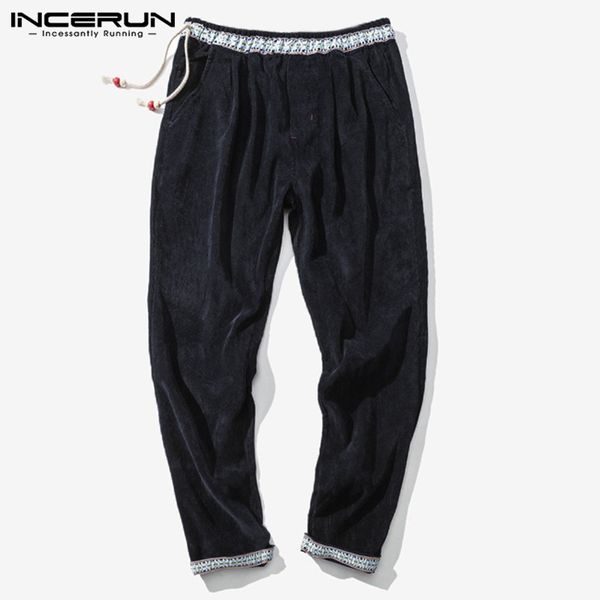 incerun winter casual men corduroy pants elastic waist 2019 joggers ethnic fashion trousers men leisrue streetwear harem pants, Black
incerun winter casual men corduroy pants elastic waist 2019 joggers ethnic fashion trousers men leisrue streetwear harem pants, Black