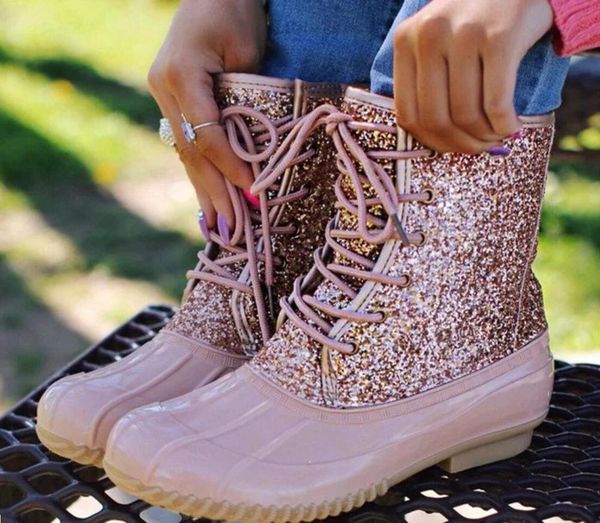 womens waterproof boots rainboots fashion glitter non-slip rubber ankle boots winter cotton lined warm shoes woman snow, Black
womens waterproof boots rainboots fashion glitter non-slip rubber ankle boots winter cotton lined warm shoes woman snow, Black