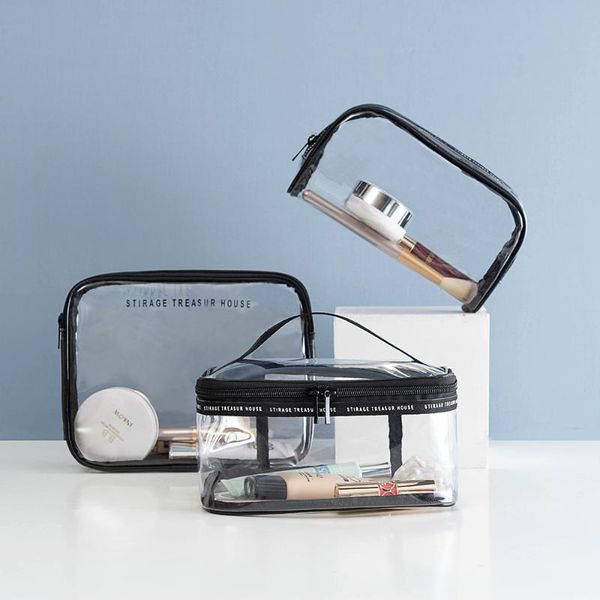 women cosmetic bags transparent pvc makeup bag for travel waterproof wash bags female toiletries organizer neceser makeup case
women cosmetic bags transparent pvc makeup bag for travel waterproof wash bags female toiletries organizer neceser makeup case