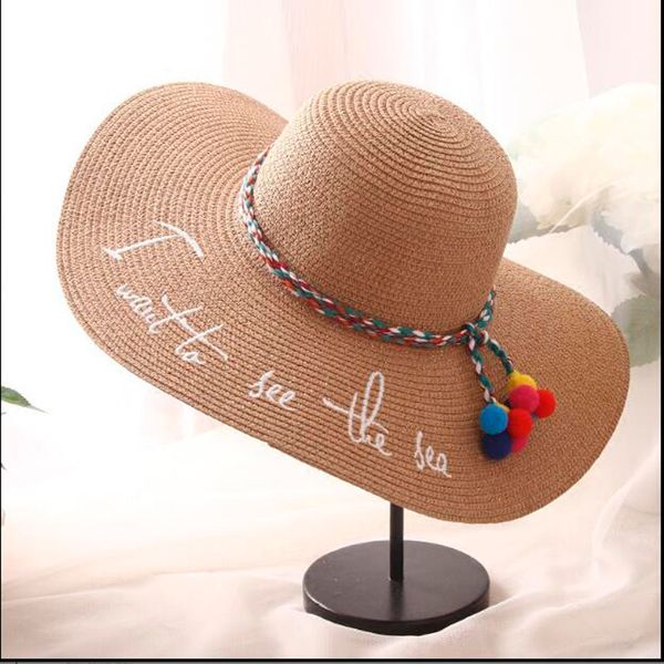 summer floppy letter embroidery straw hatsvacation travel wide brimmed sun hats foldable beach hats for women, Blue;gray
summer floppy letter embroidery straw hatsvacation travel wide brimmed sun hats foldable beach hats for women, Blue;gray