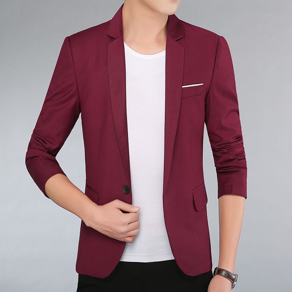 men's suits & blazers customized casual fashion suit one button slim solid color wild business formal blazer, White;black
men's suits & blazers customized casual fashion suit one button slim solid color wild business formal blazer, White;black