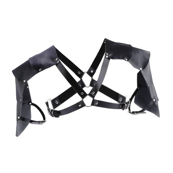 vinatge steampunk leather shoulder cover chest harness belt costume for men, Black
vinatge steampunk leather shoulder cover chest harness belt costume for men, Black