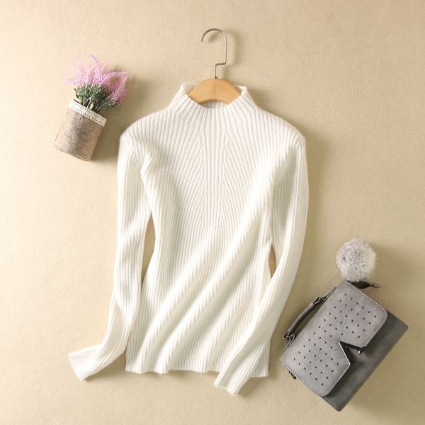 fashiom autumn and winter cashmere sweater sweater women soild slim pullover knitted thick woollen ol office wear 2019, White;black
fashiom autumn and winter cashmere sweater sweater women soild slim pullover knitted thick woollen ol office wear 2019, White;black