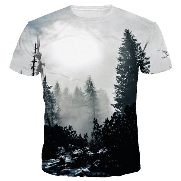 men's tees new arrivals women 3d t-shirt print winter forest trees quick dry summer tees brand tshirts men's clothing, White;black
men's tees new arrivals women 3d t-shirt print winter forest trees quick dry summer tees brand tshirts men's clothing, White;black