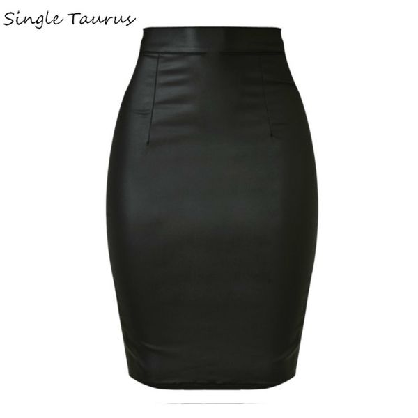 high waist push up black skirts women elasticity faux leather split jupe femme coated vintage punk saias na altura do joelho, Black;gray
high waist push up black skirts women elasticity faux leather split jupe femme coated vintage punk saias na altura do joelho, Black;gray