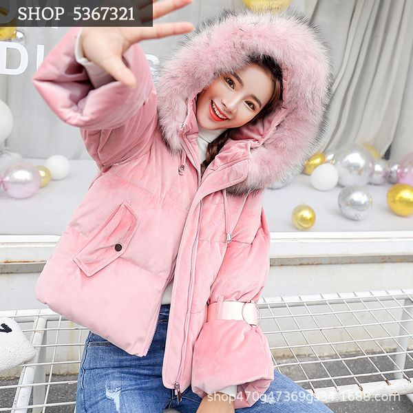 cotton-padded clothes woman short coltsfoot season sweet lovely thickening down cotton student cotton-padded jacket loose coat, Black
cotton-padded clothes woman short coltsfoot season sweet lovely thickening down cotton student cotton-padded jacket loose coat, Black