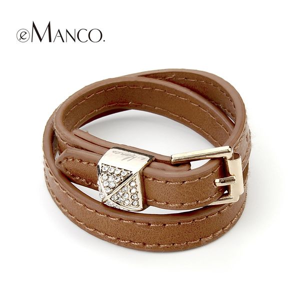 emanco three colors leather bracelets for zinc alloy rhinestone concise trendy accessories charm bracelets pulseras mujer y200323, Golden;silver
emanco three colors leather bracelets for zinc alloy rhinestone concise trendy accessories charm bracelets pulseras mujer y200323, Golden;silver