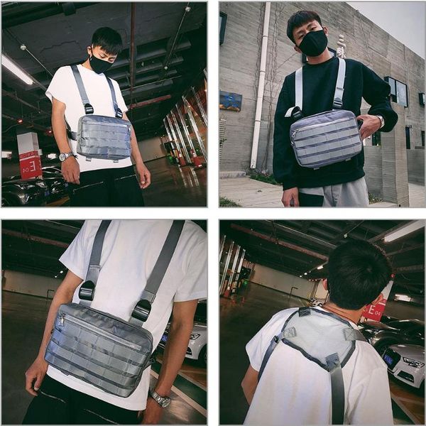 functional chest bag nylon adjustable men women hip-hop streetwear outdoor sports waist shoulder bag outdoor camping bags 
functional chest bag nylon adjustable men women hip-hop streetwear outdoor sports waist shoulder bag outdoor camping bags