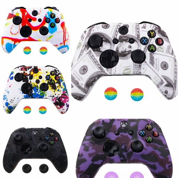 t8jz5 неона novel узорного контроллер передней корпус дело shell замена часть для xbox one x one s лицевой панели (модель 1708