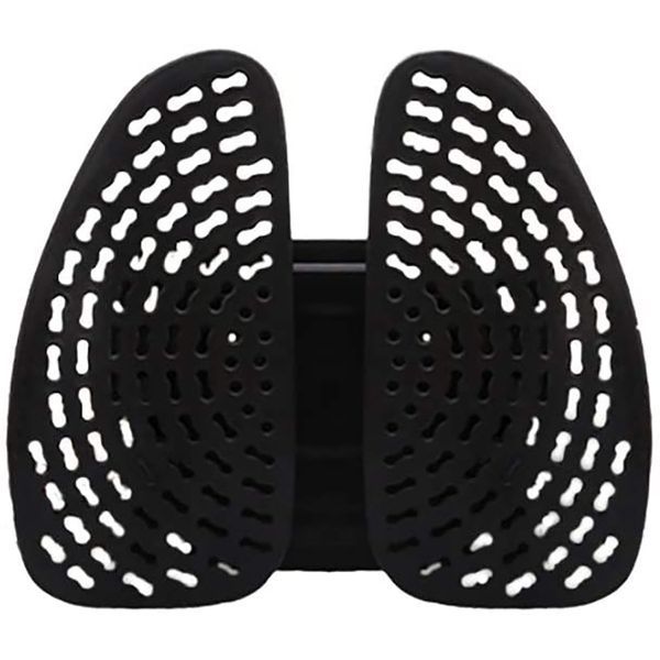 car seat chair back massage lumbar support waist cushion mesh ventilated cushion pad for office home car,black
car seat chair back massage lumbar support waist cushion mesh ventilated cushion pad for office home car,black