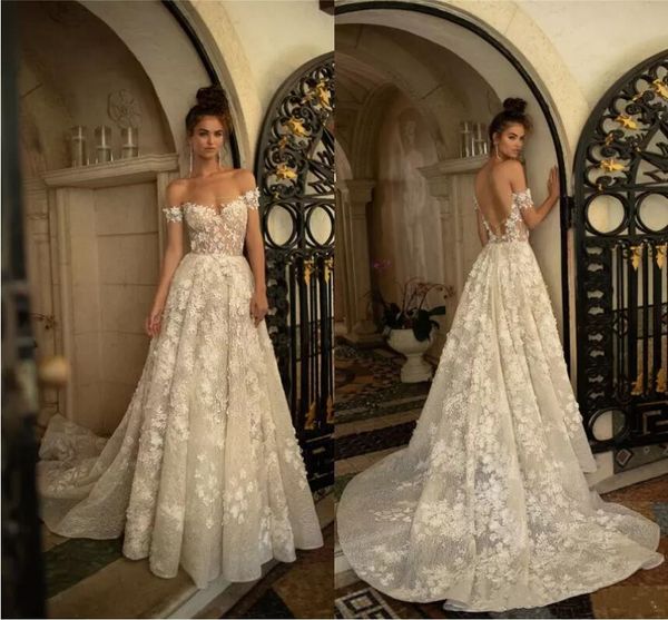 берта 2019 сказочные свадебные платья кружева 3d цветочные аппликации v вырезать сексуальная спинки с плеча свадебные платья развертки поезд, White
берта 2019 сказочные свадебные платья кружева 3d цветочные аппликации v вырезать сексуальная спинки с плеча свадебные платья развертки поезд, White