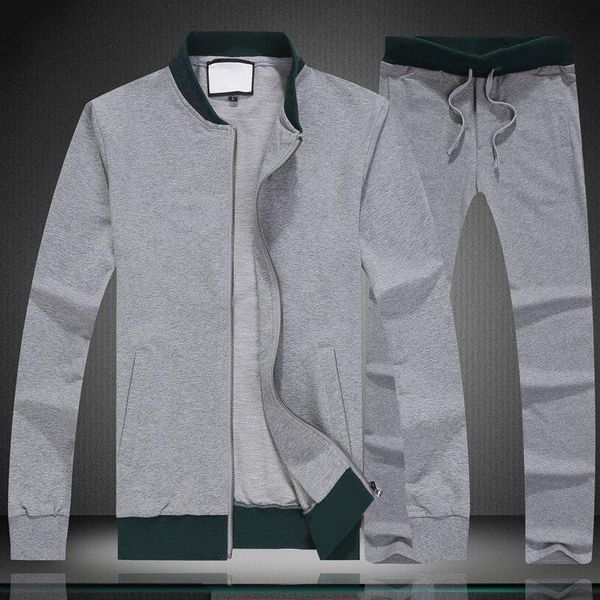 l922 the latest leisure sports double color stitching mens designer tracksuits length sleeve bee embroidery casual men tracksuit, Gray
l922 the latest leisure sports double color stitching mens designer tracksuits length sleeve bee embroidery casual men tracksuit, Gray