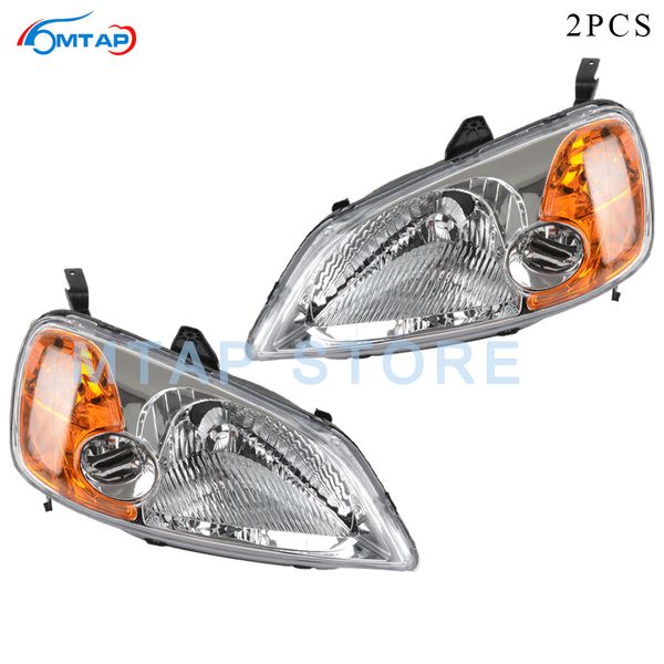 2pcs mtap front bumper head light sub-assy for for civic 2001 2002 2003 es5 es8 headlamp head lamp halogen yellow
2pcs mtap front bumper head light sub-assy for for civic 2001 2002 2003 es5 es8 headlamp head lamp halogen yellow