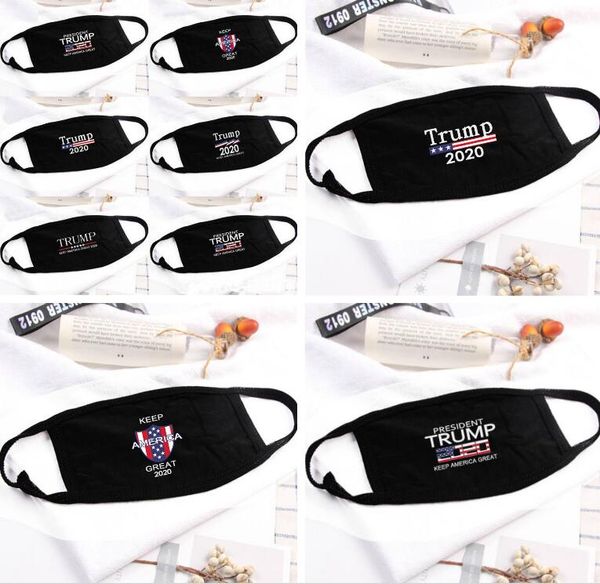 trump face masks black anti-dust cotton mouth face mask man woman cycling wearing black fashion high quality