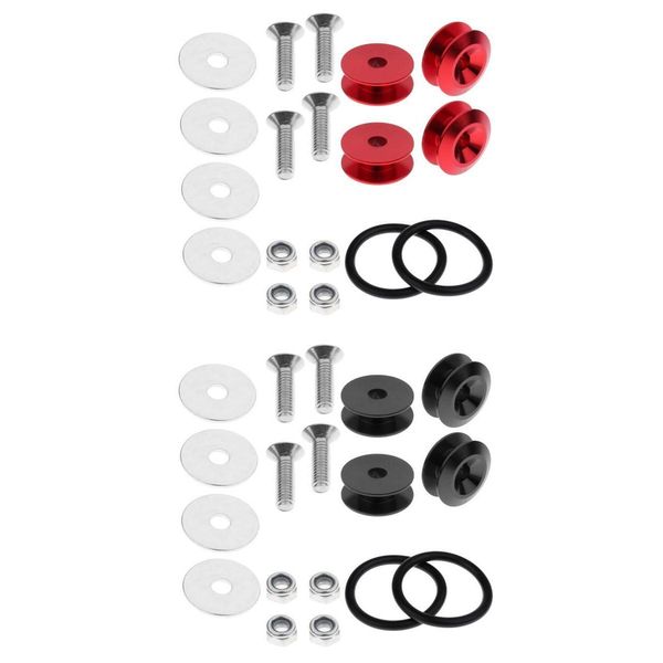 8pcs vehicle quick release fasteners tool sets - red + black 
8pcs vehicle quick release fasteners tool sets - red + black