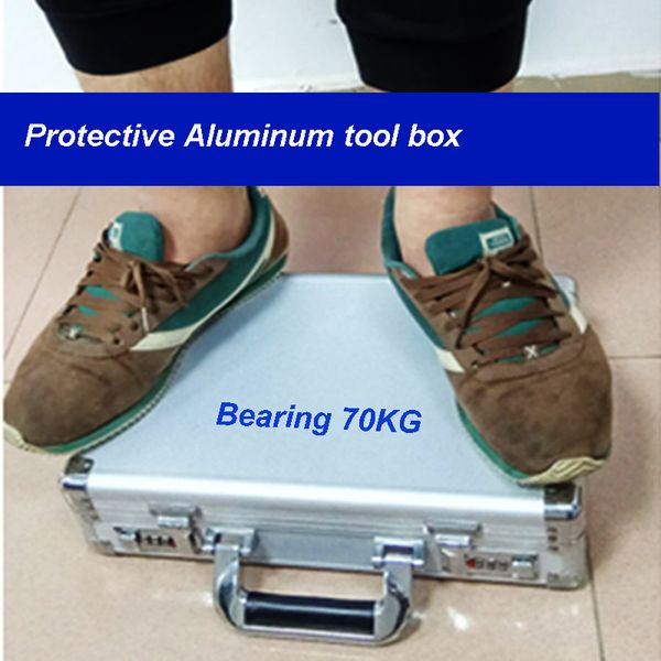 aluminum tool box portable instrument box storage case with sponge lining handheld impact resistant tool with foam
aluminum tool box portable instrument box storage case with sponge lining handheld impact resistant tool with foam