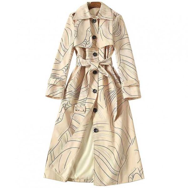 red roosarosee designer women autumn lapel single breasted long sleeve lace up stripe print coat office lady outwear overcoat, Tan;black
red roosarosee designer women autumn lapel single breasted long sleeve lace up stripe print coat office lady outwear overcoat, Tan;black