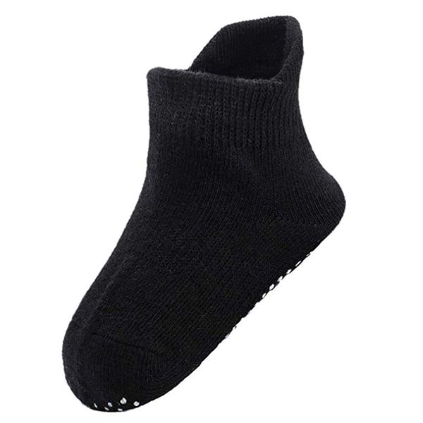 baby ankle socks anti-slip dots soles cotton spandex infants toddlers little kids socks, Black
baby ankle socks anti-slip dots soles cotton spandex infants toddlers little kids socks, Black