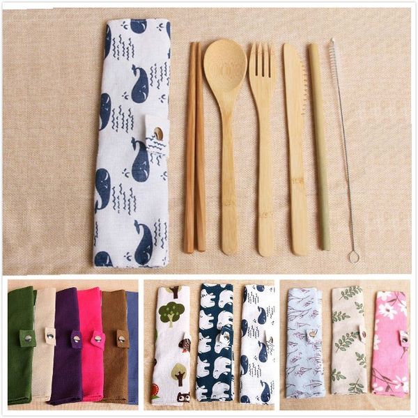 20 style eco-friendly bamboo flatware cutlery set 7 pcs/set portable bamboo straw dinnerware set with cloth bag knives fork spoon chopsticks
20 style eco-friendly bamboo flatware cutlery set 7 pcs/set portable bamboo straw dinnerware set with cloth bag knives fork spoon chopsticks