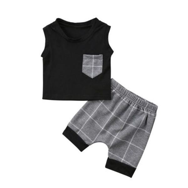 3m-5y baby summer clothes fashion infant toddler baby boys girl plaid t shirt vest shorts outfits clothes set outfits, White
3m-5y baby summer clothes fashion infant toddler baby boys girl plaid t shirt vest shorts outfits clothes set outfits, White