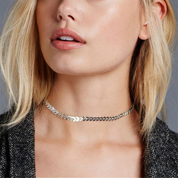 european and american armband fish bone chain short ladies clavicle necklace new jewelry dinner dress accessories elegant 5.15, Silver
european and american armband fish bone chain short ladies clavicle necklace new jewelry dinner dress accessories elegant 5.15, Silver