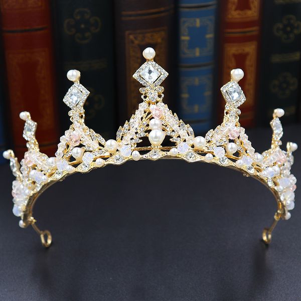 silver gold tiara crystal wedding crowns for brides diademe mariage adorno pelo boda bridal hair pearl queen crown, Golden;white
silver gold tiara crystal wedding crowns for brides diademe mariage adorno pelo boda bridal hair pearl queen crown, Golden;white