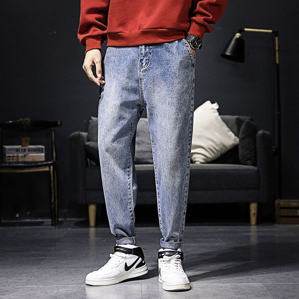 new style spring men's wear korean-style trend jeans men's fashionable loose-fit harem jeans, Blue
new style spring men's wear korean-style trend jeans men's fashionable loose-fit harem jeans, Blue