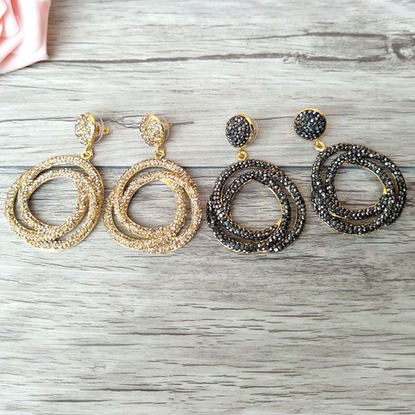 4 pair fashion women circle flower earrings with rhinestone paved dangle earrings handmade jewerly er536, Silver
4 pair fashion women circle flower earrings with rhinestone paved dangle earrings handmade jewerly er536, Silver