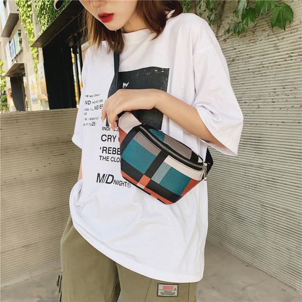 new fashion plaid waistband pu lady's bag with one shoulder slanting across lady's waistband in 2019
new fashion plaid waistband pu lady's bag with one shoulder slanting across lady's waistband in 2019