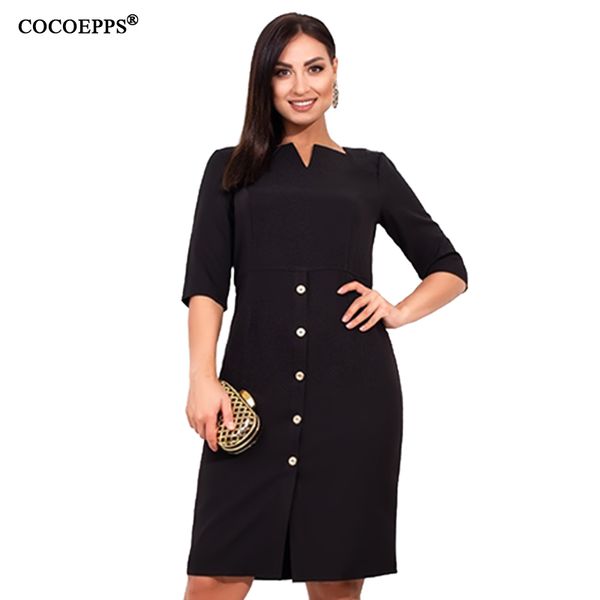 5xl 6xl 2019 autumn plus sizes women dress casual female large size work dress lady office button elegant bodycon party dresses, Black;pink
5xl 6xl 2019 autumn plus sizes women dress casual female large size work dress lady office button elegant bodycon party dresses, Black;pink