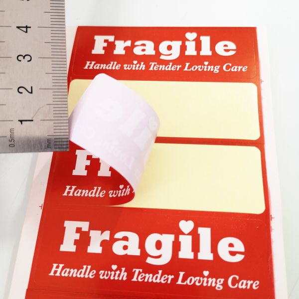 300pcs 76x25mm fragile handle me with tender loving care art paper packaging label sticker, item no. ss40
300pcs 76x25mm fragile handle me with tender loving care art paper packaging label sticker, item no. ss40