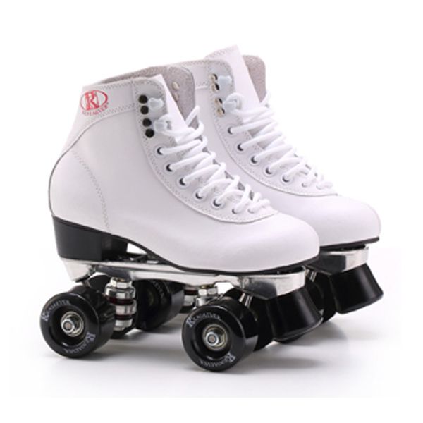 kick scooters double roller skates white genuine leather with black wheels two side skate patins lady patines shoes
kick scooters double roller skates white genuine leather with black wheels two side skate patins lady patines shoes