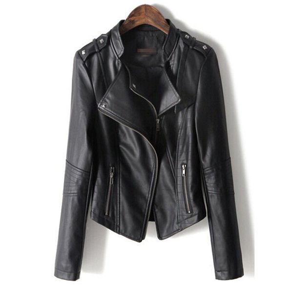 wipalo women spring autumn leather jacket turn down collar motor biker short slim fit jacket coat pu outerwear 2019 coat, Black
wipalo women spring autumn leather jacket turn down collar motor biker short slim fit jacket coat pu outerwear 2019 coat, Black
